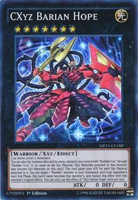 CXyz Barian Hope #MP15-EN189