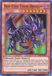 Red-Eyes Toon Dragon #SHVI-EN036