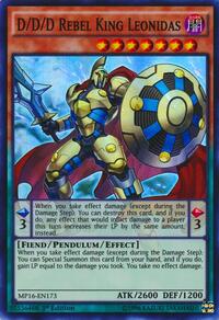 D/D/D Rebel King Leonidas #MP16-EN173