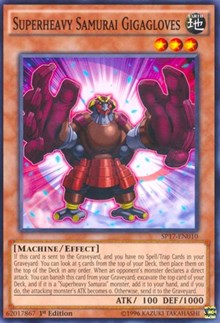 Superheavy Samurai Gigagloves (Starfoil) #SP17-EN010