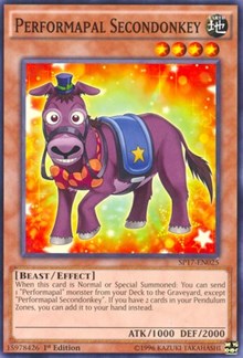 Performapal Secondonkey (Starfoil) #SP17-EN025