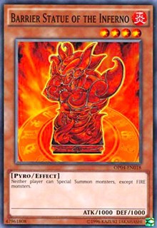 Barrier Statue of the Inferno #OP04-EN018