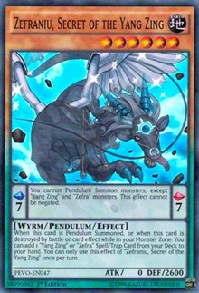 Zefraniu, Secret of the Yang Zing #PEVO-EN047