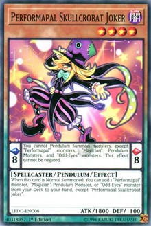 Performapal Skullcrobat Joker #LEDD-ENC08