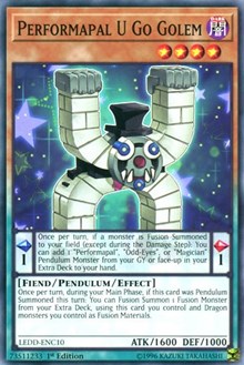 Performapal U Go Golem #LEDD-ENC10