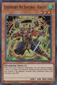Legendary Six Samurai - Kageki #SPWA-EN043