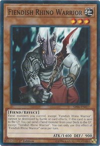 Fiendish Rhino Warrior #SR06-EN017