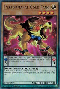 Performapal Gold Fang #CYHO-EN095