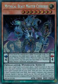 Mythical Beast Master Cerberus #MP18-EN185