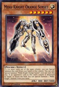 Mekk-Knight Orange Sunset #MP18-EN179