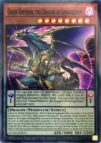 Chaos Emperor, the Dragon of Armageddon (SR) #YCSW-EN011