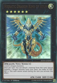 Hieratic Dragon King of Atum #DUPO-EN092