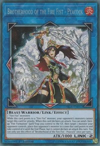 Brotherhood of the Fire Fist - Peacock #FIGA-EN017