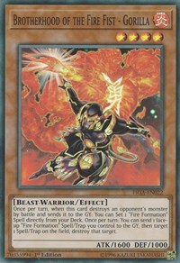 Brotherhood of the Fire Fist - Gorilla #FIGA-EN022