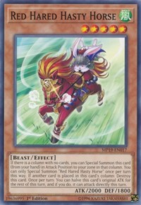 Red Hared Hasty Horse #MP19-EN017