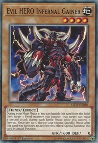 Evil HERO Infernal Gainer #LED5-EN018