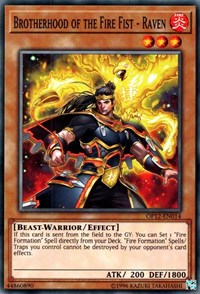 Brotherhood of the Fire Fist - Raven #OP12-EN014