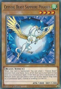 Crystal Beast Sapphire Pegasus #LDS1-EN098