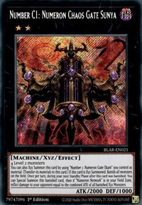 Number C1: Numeron Chaos Gate Sunya #BLAR-EN021