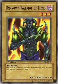 Unknown Warrior of Fiend #SDK-017