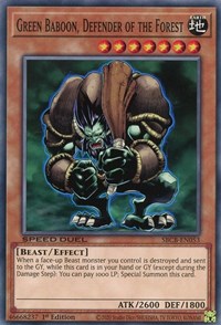 Green Baboon, Defender of the Forest #SBCB-EN053