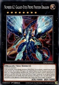 Number 62: Galaxy-Eyes Prime Photon Dragon #LDS2-EN053