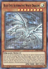 Blue-Eyes Alternative White Dragon (Green) #LDS2-EN008