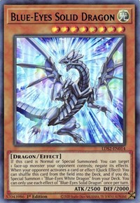 Blue-Eyes Solid Dragon (Blue) #LDS2-EN014