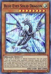 Blue-Eyes Solid Dragon (Green) #LDS2-EN014