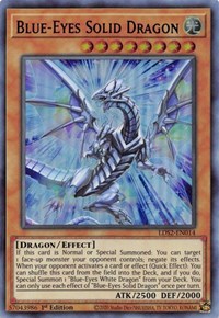 Blue-Eyes Solid Dragon (Purple) #LDS2-EN014