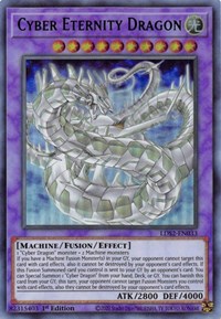 Cyber Eternity Dragon (Green) #LDS2-EN033