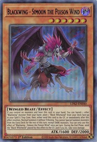 Blackwing - Simoon the Poison Wind (Blue) #LDS2-EN040