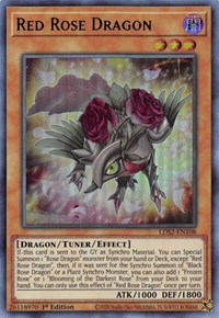 Red Rose Dragon (Green) #LDS2-EN108
