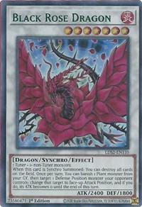 Black Rose Dragon (Green) #LDS2-EN110