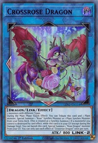 Crossrose Dragon (Blue) #LDS2-EN114