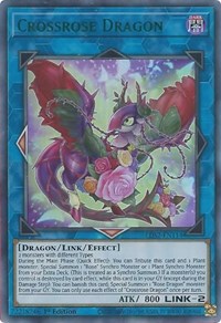 Crossrose Dragon (Green) #LDS2-EN114