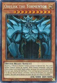 Obelisk the Tormentor (Secret Pharaoh's Rare) #KICO-EN064