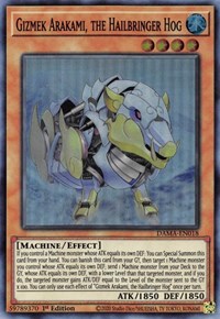 Gizmek Arakami, the Hailbringer Hog #DAMA-EN018