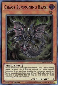 Chaos Summoning Beast #MP21-EN250