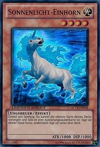 Sunlight Unicorn (German) - "Sonnenlicht-Einhorn" #AC11-DE014