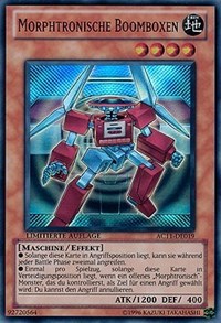 Morphtronic Boomboxen (German) - "Morphtronische Boomboxen" #AC11-DE019