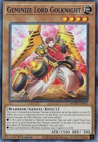 Geminize Lord Golknight #BODE-EN032