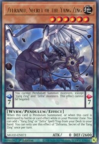 Zefraniu, Secret of the Yang Zing #MGED-EN072