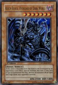 Reign-Beaux, Overlord of Dark World #STON-EN017