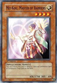 Mei-kou, Master of Barriers #FOTB-EN025