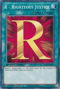 R - Righteous Justice #SGX1-ENA17