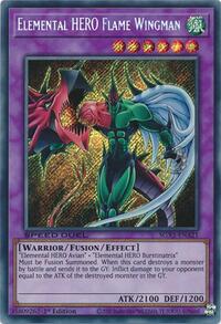 Elemental HERO Flame Wingman (Secret Rare) #SGX1-ENA21