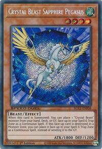 Crystal Beast Sapphire Pegasus (Secret Rare) #SGX1-ENF08