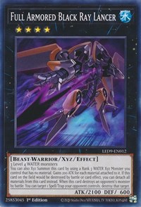 Full Armored Black Ray Lancer #LED9-EN012