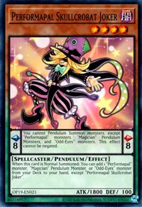 Performapal Skullcrobat Joker #OP19-EN021